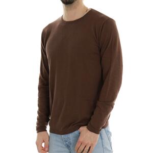MAGLIA BASIC MARRONE